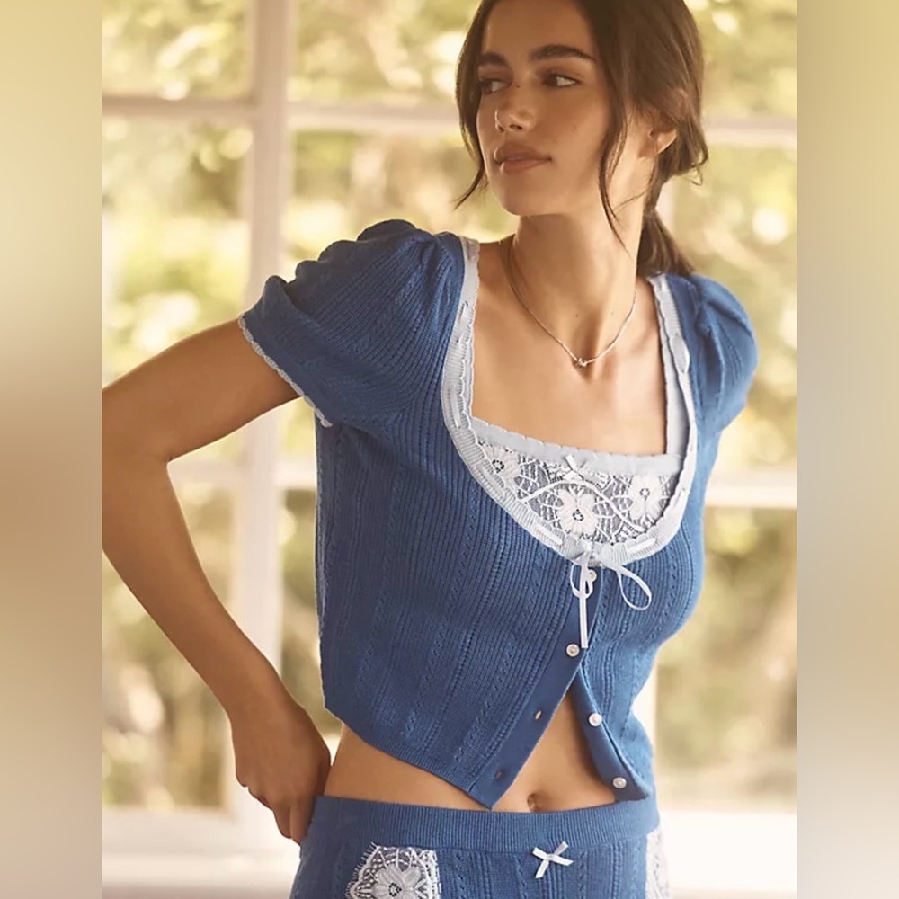 Anthropologie LyreBird Crop Cardi